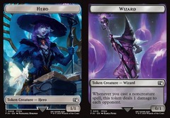 Hero (0006) // Wizard (0015) Double-Sided Token - Surge Foil